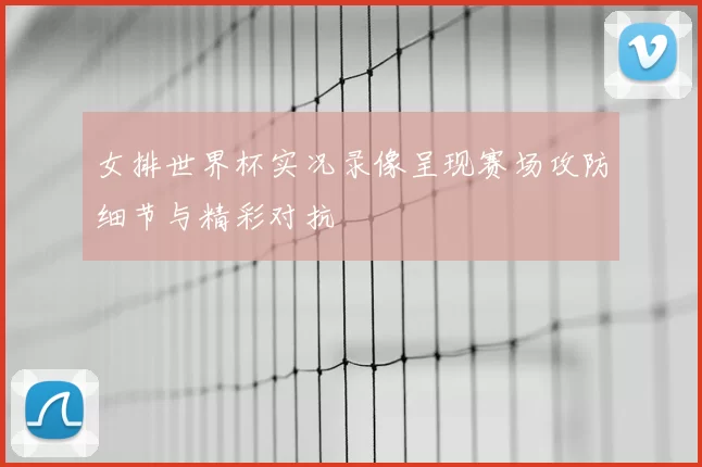 女排世界杯实况录像呈现赛场攻防细节与精彩对抗
